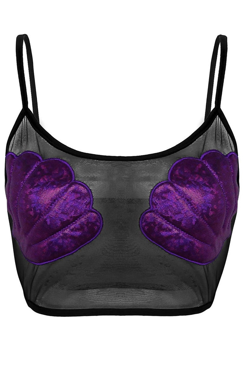 Seashell Mesh Top