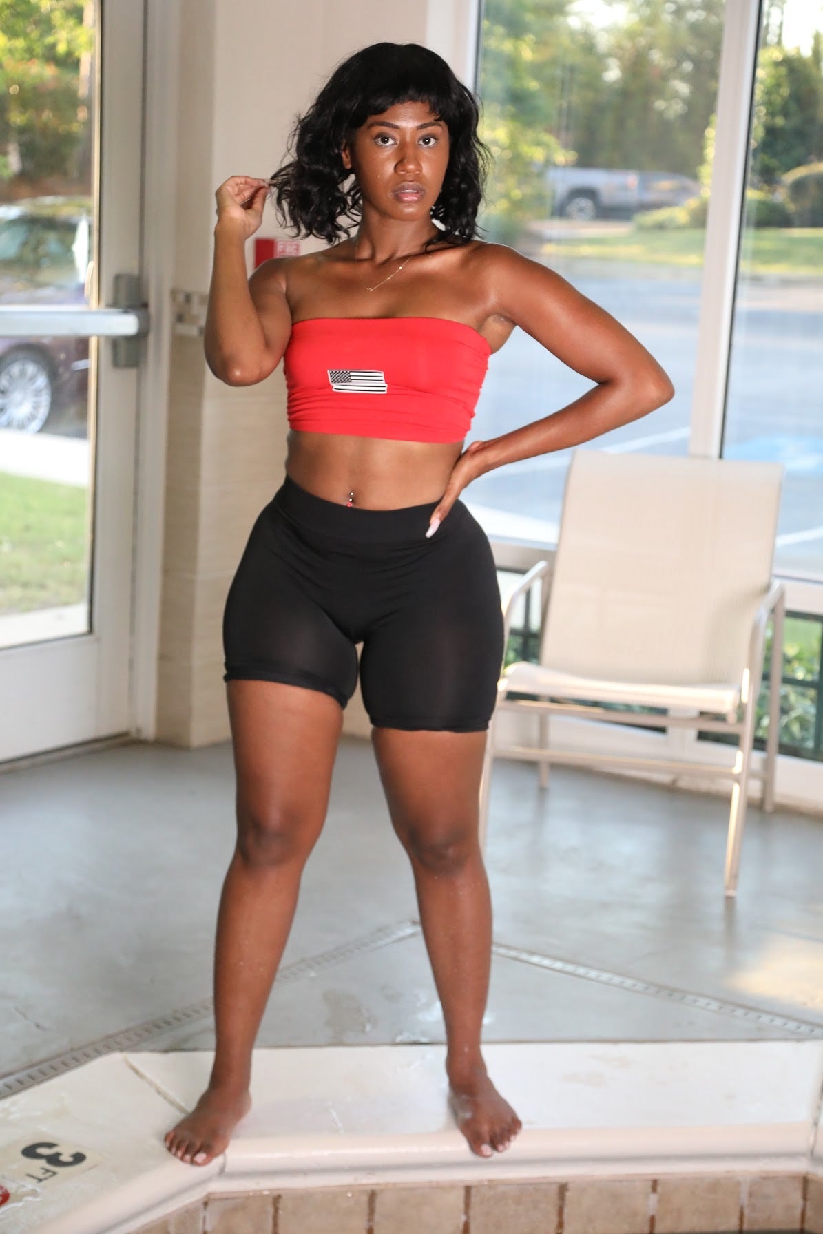 Black America Halter top