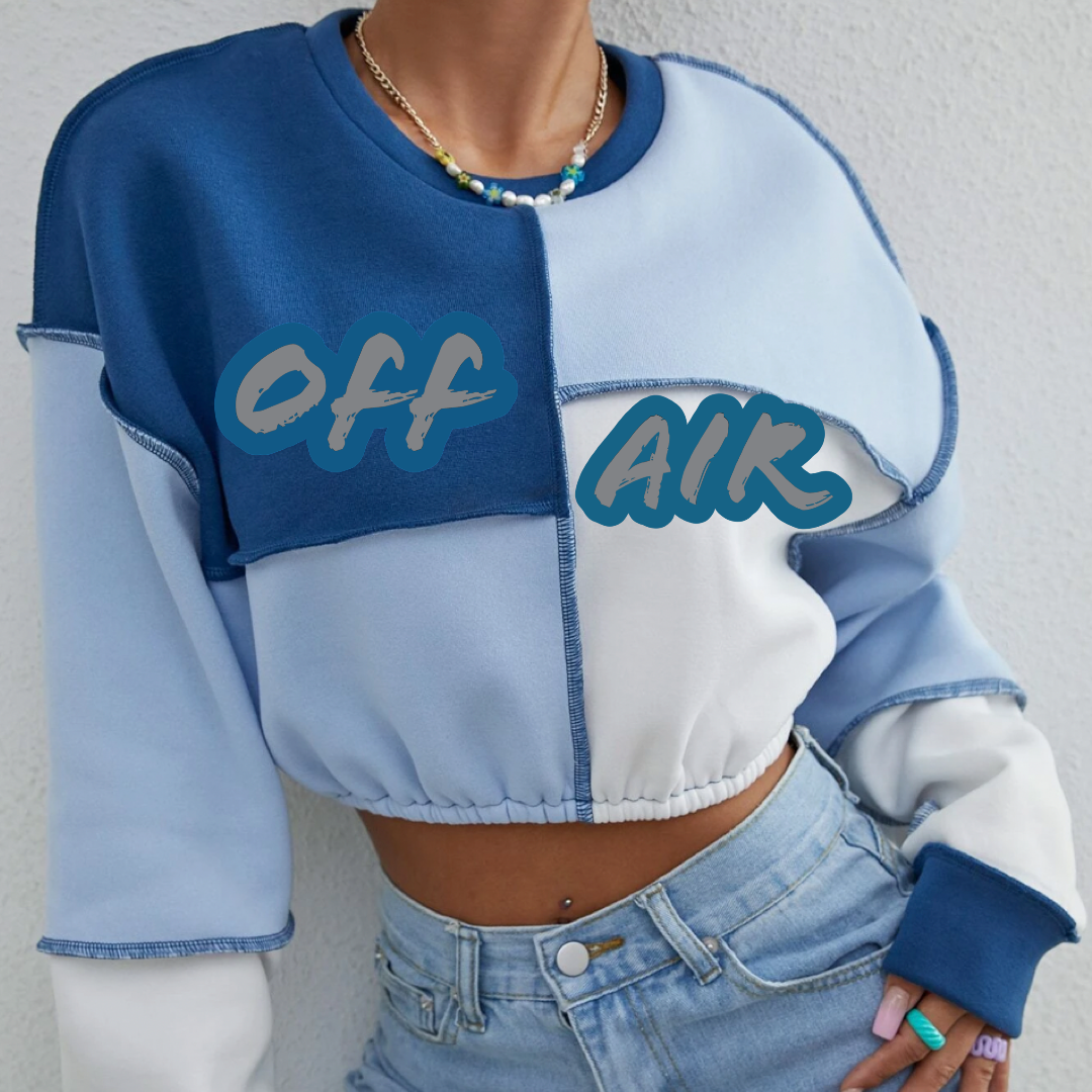 Off/Air Blues Drools Crop Top