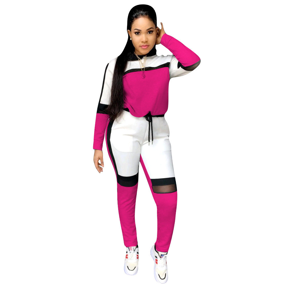 2019 autumn winter women long-sleeved sweater top joggers pants suit two pieces set fashion sportswear tracksuit outfit