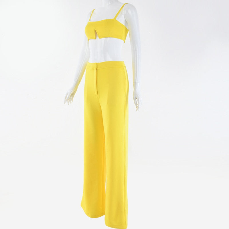 Tobinoone Slim Jumpsuit Women Sexy Slash Neck Bodycon Women Rompers crop trop and pants 2018 Summer Festival two piece Jumpsuit