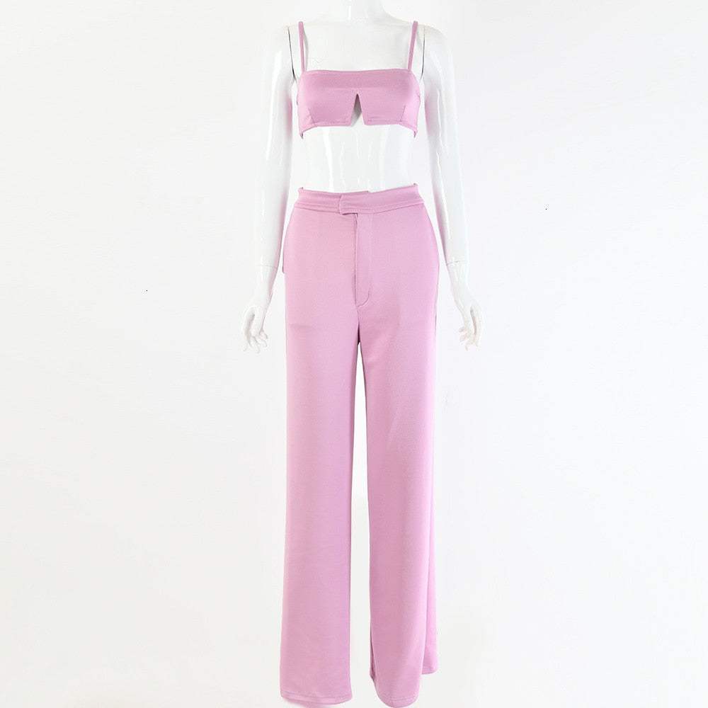 Tobinoone Slim Jumpsuit Women Sexy Slash Neck Bodycon Women Rompers crop trop and pants 2018 Summer Festival two piece Jumpsuit