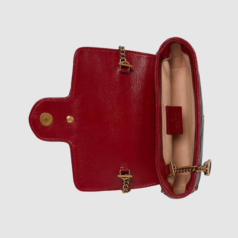 2019 Women Bag Black Gucci GG Marmonts Super Mini Bag Shoulder Bag Messenger Bag Retro Crossbody Bag Designer 574969 0OLFX 8277