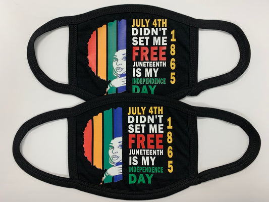 Juneteenth Independence Custom Face Mask