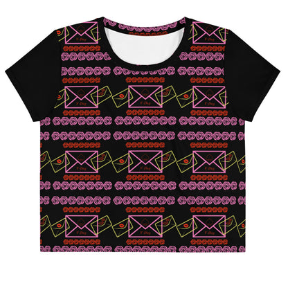 V-Day Print Crop Tee