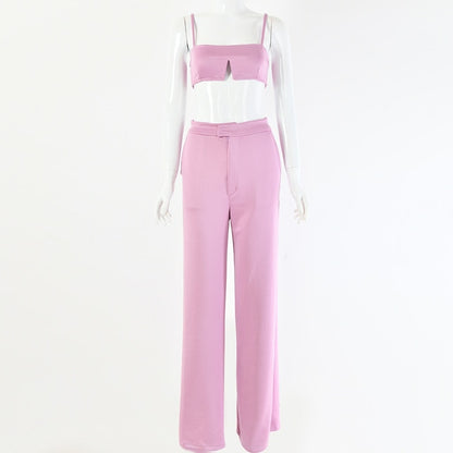 Tobinoone Slim Jumpsuit Women Sexy Slash Neck Bodycon Women Rompers crop trop and pants 2018 Summer Festival two piece Jumpsuit