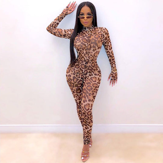 Heat up the Jungle- Mesh Bodysuit