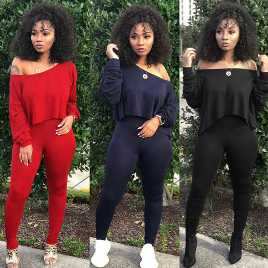 Going  Somewhere - Half Shoulder Pants Set