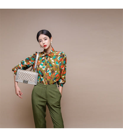 Office 7 -Pants Suit Double-breasted Slim Jacket & Pencil Pants Suit