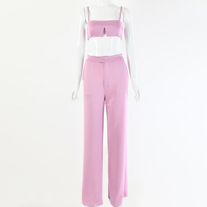 Tobinoone Slim Jumpsuit Women Sexy Slash Neck Bodycon Women Rompers crop trop and pants 2018 Summer Festival two piece Jumpsuit