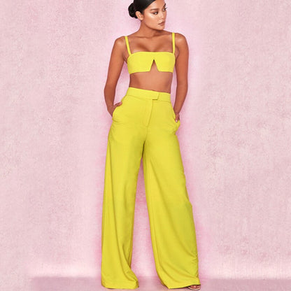 Tobinoone Slim Jumpsuit Women Sexy Slash Neck Bodycon Women Rompers crop trop and pants 2018 Summer Festival two piece Jumpsuit