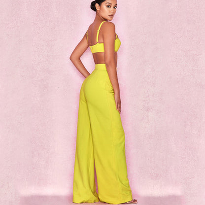 Tobinoone Slim Jumpsuit Women Sexy Slash Neck Bodycon Women Rompers crop trop and pants 2018 Summer Festival two piece Jumpsuit