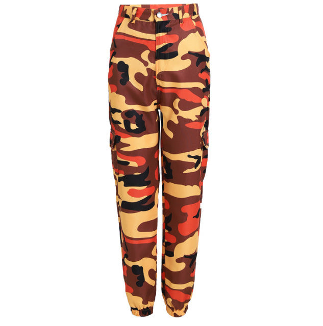 Camo  Jeans Cargo Trousers Casual Army Pants Soldiers Military High Waist  Camouflage BDU Plus Size Motorcycle ouc093