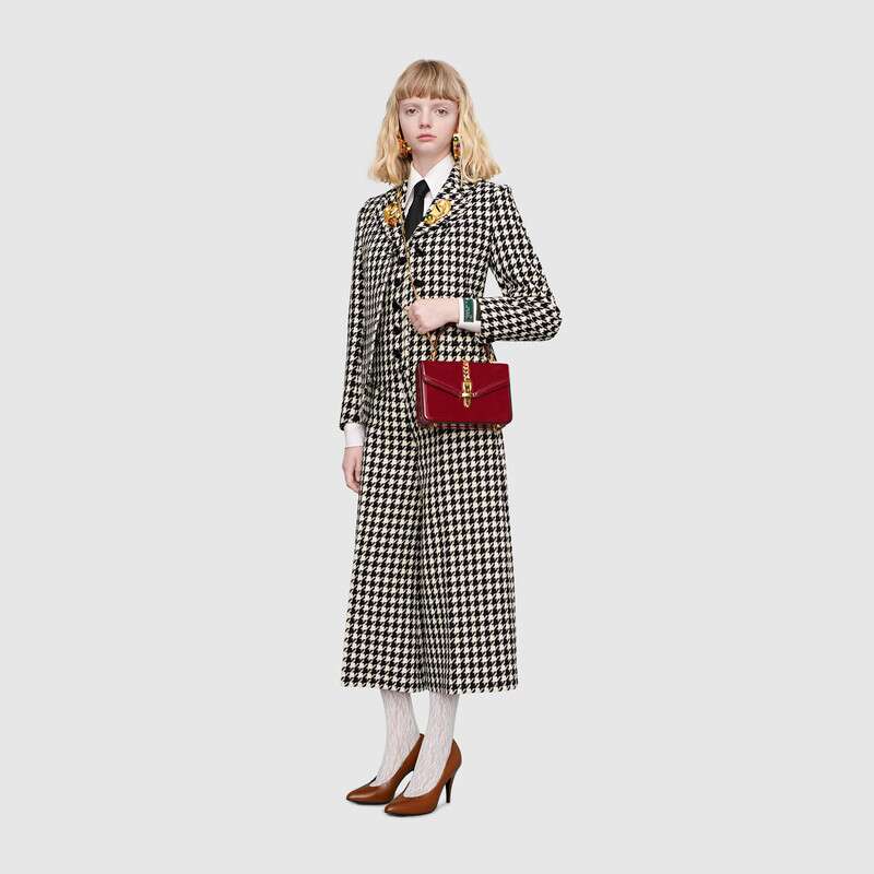 Retro Red Gucci Sylvie 1969 Patent Leather Mini Top Handle Bag Women Classic Shoulder Bag  Cross Body Bag ‎589479 1J70G 6638