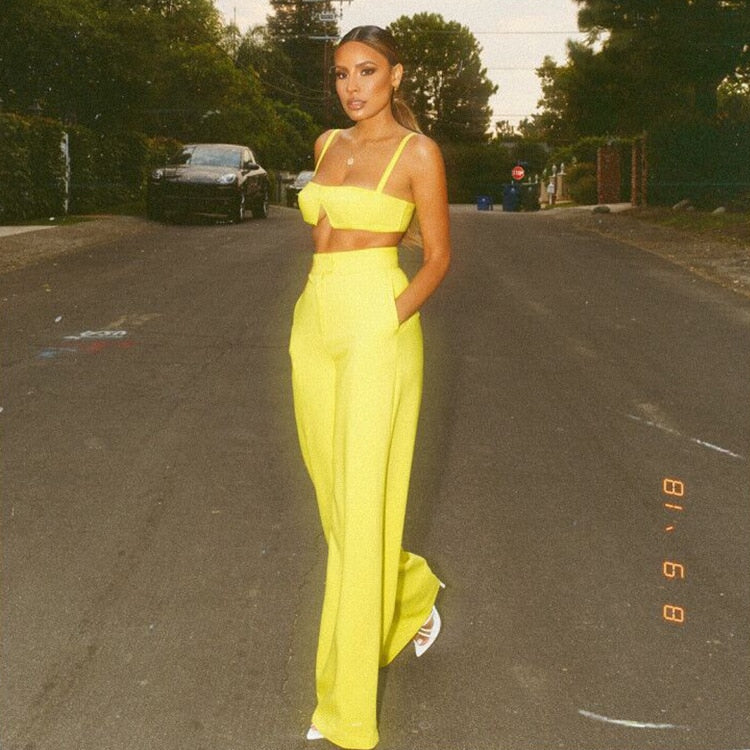 Tobinoone Slim Jumpsuit Women Sexy Slash Neck Bodycon Women Rompers crop trop and pants 2018 Summer Festival two piece Jumpsuit